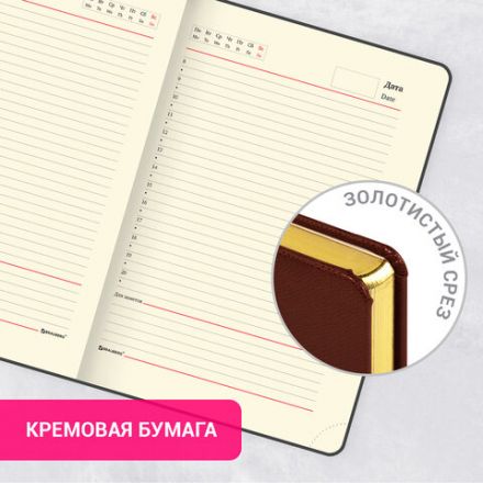 Ежедневник недатированный А5 138х213 мм BRAUBERG "Iguana" под кожу, 160 л., темно-коричневый, 125090 Ежедневник недатированный А5 138х213 мм BRAUBERG "Iguana" под кожу, 160 л., темно-коричневый, 125090