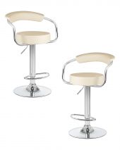 Набор 2 шт Стул барный DOBRIN MARTA, кремовый