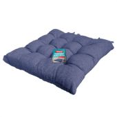 Подушка на стул "РОГОЖКА", 40x40 см, полиэстер, синяя, PRIMILA (ПРИМИЛА) LUX, 700503