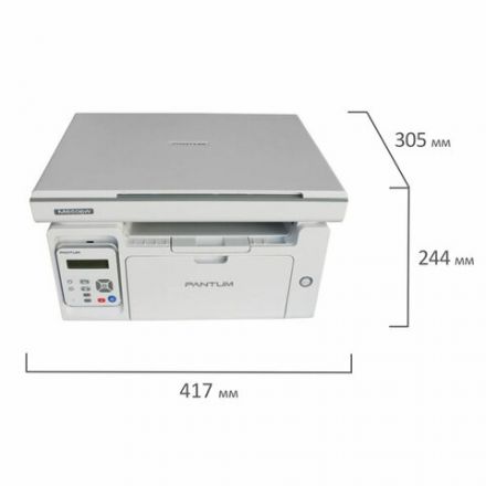 МФУ лазерное PANTUM M6506NW "3 в 1", А4, 22 стр./мин., 20000 стр./мес., Wi-Fi, сетевая карта