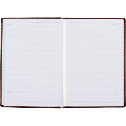 Ежедневник недатированный корич, тв.пер, 140х200, 160л, Lozanna AZ052/brown