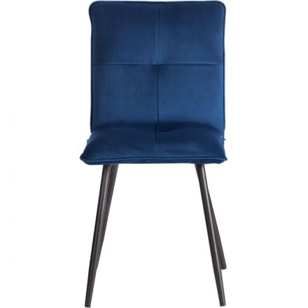 Стул Комус Мебель Flip велюр, 41х55х88, Blue (синий)