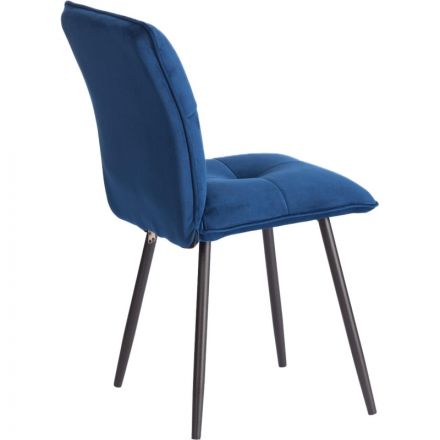 Стул Комус Мебель Flip велюр, 41х55х88, Blue (синий)