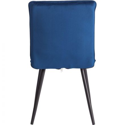 Стул Комус Мебель Flip велюр, 41х55х88, Blue (синий)