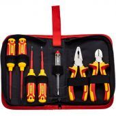 Набор инструмента диэлектрического RI-01, тканевый пенал, 7 предм, до 1000В