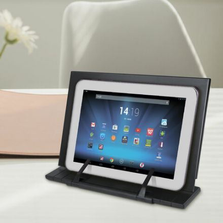 Подставка для книг и учебников BRAUBERG, регулируемый наклон, металл/пластик, черная, 237446