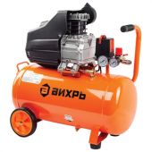 Компрессор ВИХРЬ КМП-300/50, 2000 Вт, рабочее давление 8 бар, объем 50 л, 300 л/мин, 2,7 л.с., 74/3/4