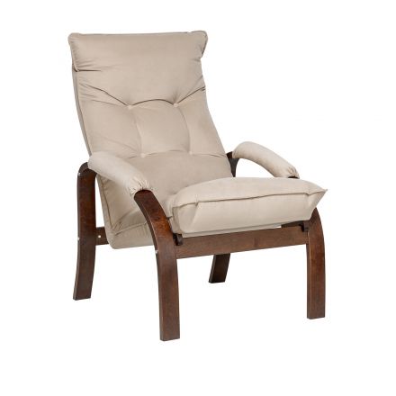 Кресло-трансформер Leset Левада, Орех текстура, V18 бежевый, Ткань Велюр