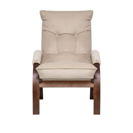 Кресло-трансформер Leset Левада, Орех текстура, V18 бежевый, Ткань Велюр