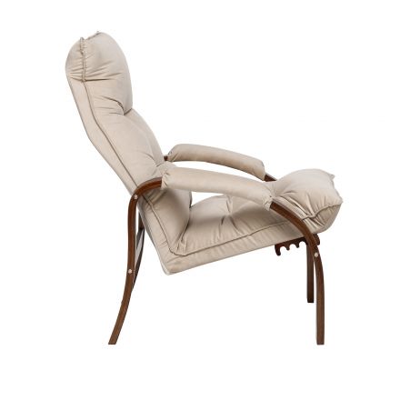 Кресло-трансформер Leset Левада, Орех текстура, V18 бежевый, Ткань Велюр