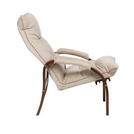 Кресло-трансформер Leset Левада, Орех текстура, V18 бежевый, Ткань Велюр