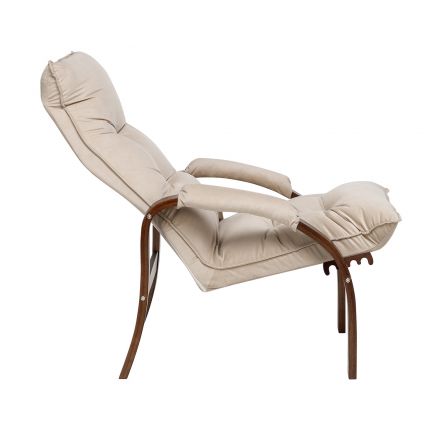 Кресло-трансформер Leset Левада, Орех текстура, V18 бежевый, Ткань Велюр