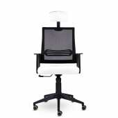 Кресло М-808 Аэро/Aero blackPL пластик Ср E01-к/NET202/E01-к (белый)