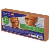 Пластилин скульптурный BRAUBERG ART CLASSIC, терракотовый, 1 кг, мягкий, 106523 Пластилин скульптурный BRAUBERG ART CLASSIC, терракотовый, 1 кг, мягкий, 106523