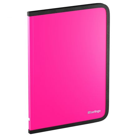 Папка на молнии Berlingo, А4, 500мкм, розовый неон Папка на молнии Berlingo, А4, 500мкм, розовый неон