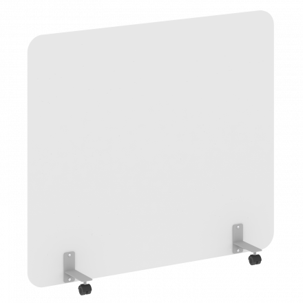R-line Перегородка на металлических опорах, на роликах DP.R-160-140 Белый/Серый металл 1600*18*1400 R-line Перегородка на металлических опорах, на роликах DP.R-160-140 Белый/Серый металл 1600*18*1400