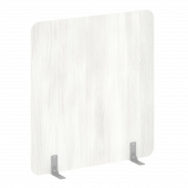 R-line Перегородки на металлических опорах на фетровых подпятниках DP.F-140-150 Снежная патина/Серый металл 1400*18*1500