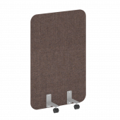 R-line soft Перегородка на металлических опорах, на роликах AP.R-80-120 Romeo 04/Серый металл 800*18*1200