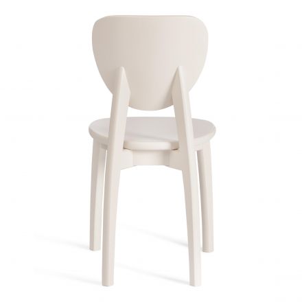 Стул DIAMANTE жесткое сидение бук, ivory white, 42х42х85см