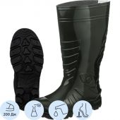 Сапоги специальные цв.оливковый мод. Д23-КЩС с МП, МС (р.37) ПВХ