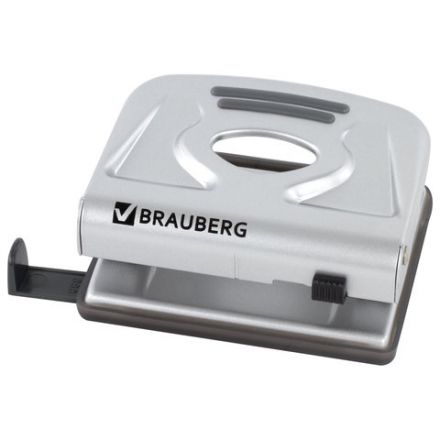 Дырокол металлический BRAUBERG "Metallic", до 20 листов, серебристый, 224339 Дырокол металлический BRAUBERG "Metallic", до 20 листов, серебристый, 224339