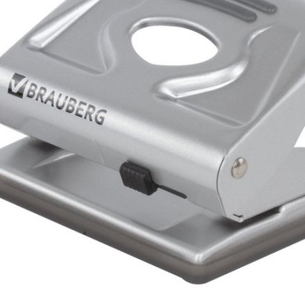 Дырокол металлический BRAUBERG "Metallic", до 20 листов, серебристый, 224339 Дырокол металлический BRAUBERG "Metallic", до 20 листов, серебристый, 224339