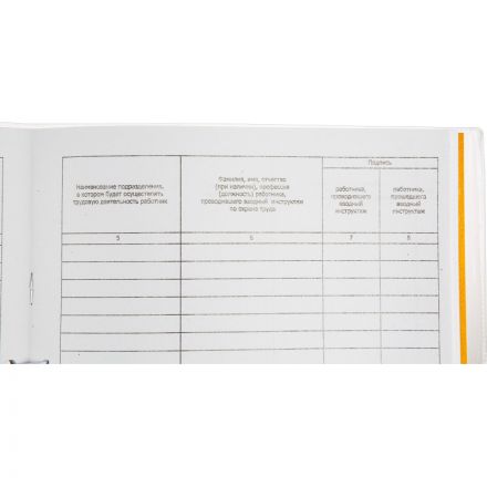 Журнал регистрации вводного инструктажа А4 32л карт.в обложке,офсет