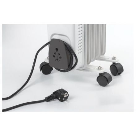 Обогреватель масляный SONNEN DFS-05, 1000 Вт, 5 секций, белый, 453497