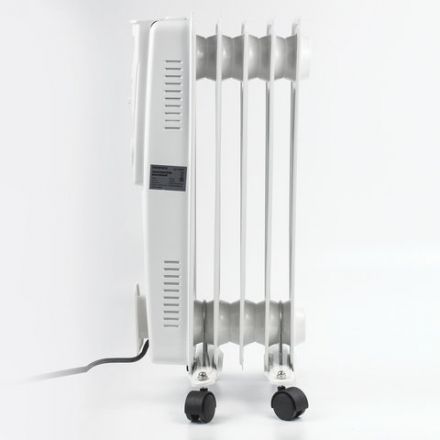 Обогреватель масляный SONNEN DFS-05, 1000 Вт, 5 секций, белый, 453497