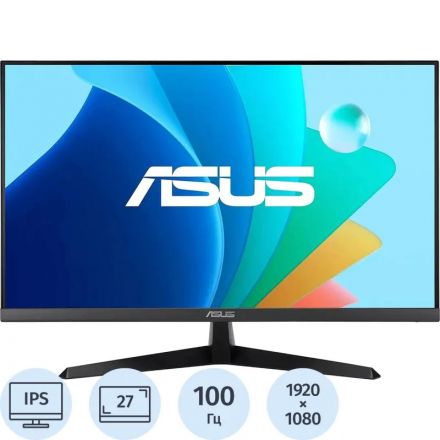 Монитор ASUS VY279HF(90LM06D3-B01170)27/FHD/IPS/100Hz/250cd/1ms/HDMI