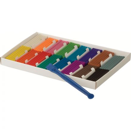 Пластилин классический Гамма Мультики 16 цветов 320 г со стеком