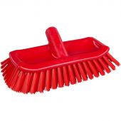 Щетка скраб д/плинтусов разноуровневая FBK, 285х130мм  красная 20155-3