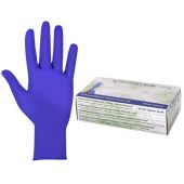 Перчатки нитриловые смотровые SFM Supersoft N135, Германия, 100 пар (200 штук), размер 8-9, L (большой), фиолетовые