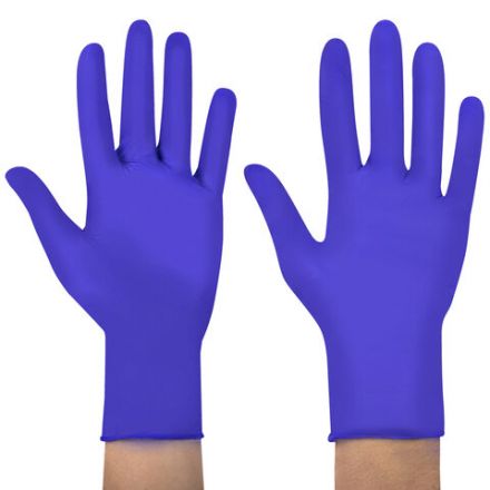 Перчатки нитриловые смотровые SFM Supersoft N135, Германия, 100 пар (200 штук), размер 8-9, L (большой), фиолетовые