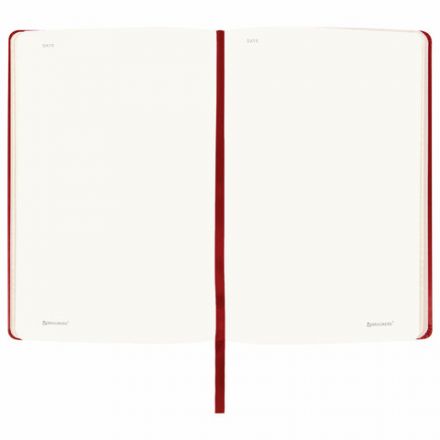 Блокнот-скетчбук А5 (130х210 мм), BRAUBERG ULTRA, балакрон, 80 г/м2, 96 л., без линовки, красный, 113049