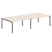 Стол 4-х местный XWST 3214 Бук Тиара/Антрацит 3206х1406х750 XTEN-S