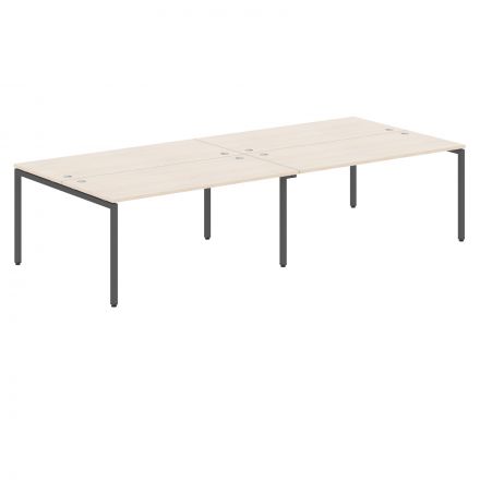 Стол 4-х местный XWST 3214 Бук Тиара/Антрацит 3206х1406х750 XTEN-S