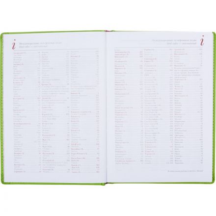 Ежедневник недатированный А5+, 136л, VELVET салатовый  3-115/08