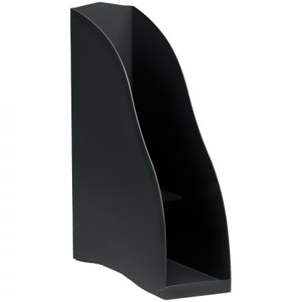 Лоток для бумаг вертикальный СТАММ "Дельта", черный, ширина 85мм Лоток для бумаг вертикальный СТАММ "Дельта", черный, ширина 85мм