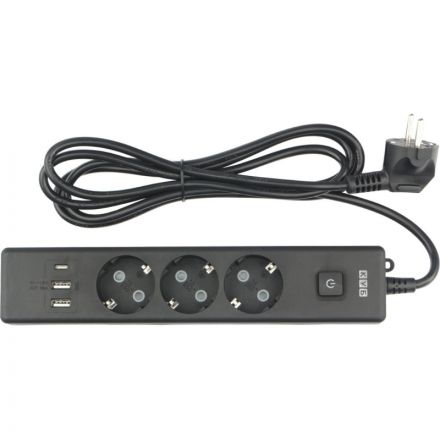 Удлинитель Power Cube, 3р с/з вык.,3USB, 3500 Вт, 16А,1.9 м, 3x1,0 (черный) Удлинитель Power Cube, 3р с/з вык.,3USB, 3500 Вт, 16А,1.9 м, 3x1,0 (черный)
