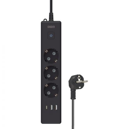 Удлинитель Power Cube, 3р с/з вык.,3USB, 3500 Вт, 16А,1.9 м, 3x1,0 (черный) Удлинитель Power Cube, 3р с/з вык.,3USB, 3500 Вт, 16А,1.9 м, 3x1,0 (черный)