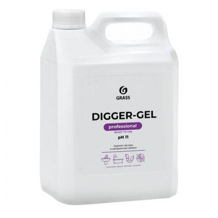 Профхим д/прочистки труб и стоков, гель Grass/Digger-Gel PROF 5 л
