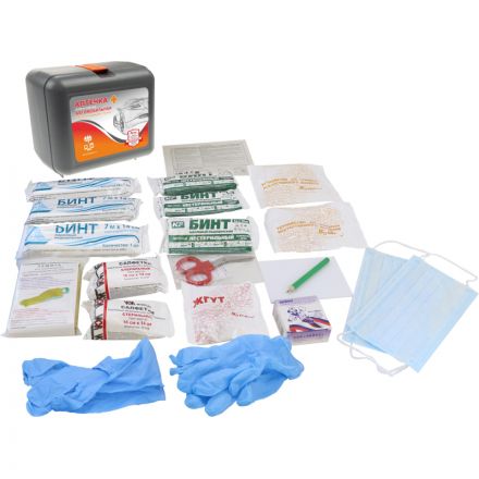 Аптечка первой помощи автомобильная ф.02. 54146 пр. №260н пластик.бокс