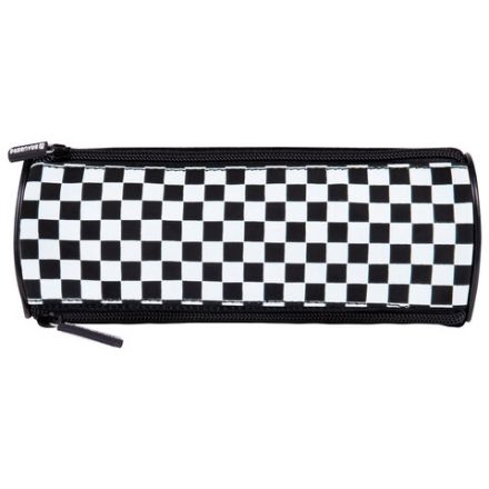 Пенал мягкий BRAUBERG, 3 отделения, нейлон, 21х7х7 см, "Black and White", 273582