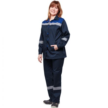 Костюм рабочий летний жен. л20-КБР син/вас (р.52-54) 158-164