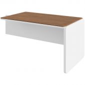Стол приставной Linkor 1611(1400)х800х753 Орех Линкольн/Белый