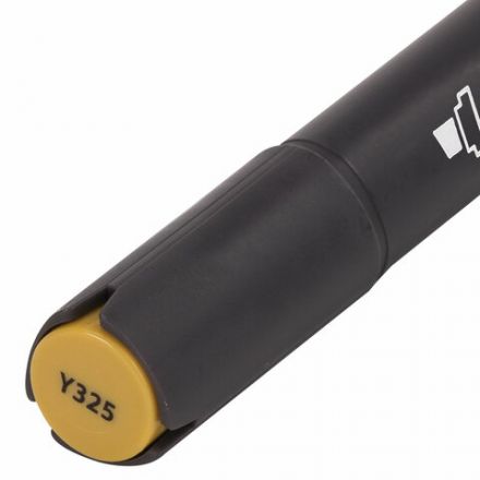 Маркер для скетчинга ХУДОЖЕСТВЕННЫЙ 1 мм - 6 мм BRAUBERG ART CLASSIC, ТЕМНО-ЖЕЛТЫЙ (Y325), 151846