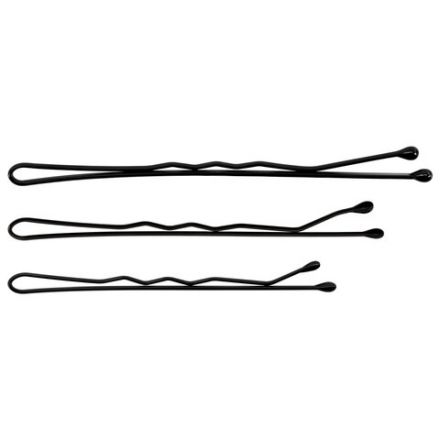 Невидимки для волос НАБОР 60 шт., 4,5 см, 5 см, 6 см, в кейсе, чёрный, MONTE VITA (МОНТЕ ВИТА), 457102