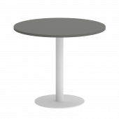 Home Office Стол круглый VR.SP-5-90.1 Металлик/Белый металл 900*900*750 Home Office Стол круглый VR.SP-5-90.1 Металлик/Белый металл 900*900*750