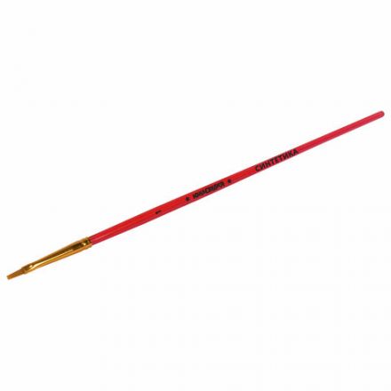 Кисти СИНТЕТИКА набор 5 шт. (плоские № 1, 2, 3, 4, 5), пакет с европодвесом, ЮНЛАНДИЯ, 201077